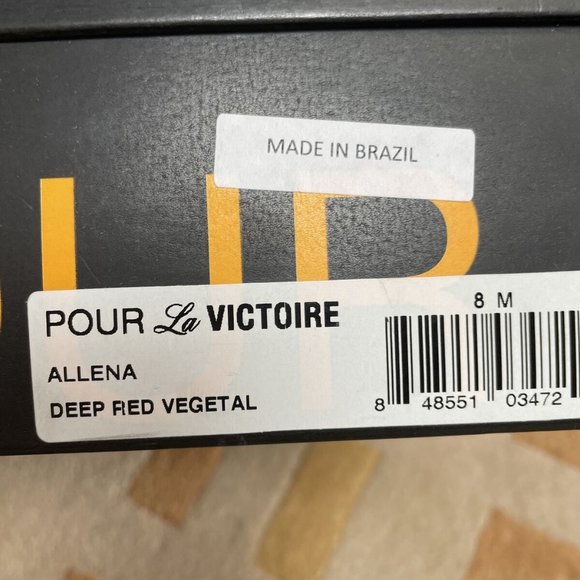 Pour la victoire red leather Allena high heel chelsea ankle boots booties 8 nib - Picture 8 of 9